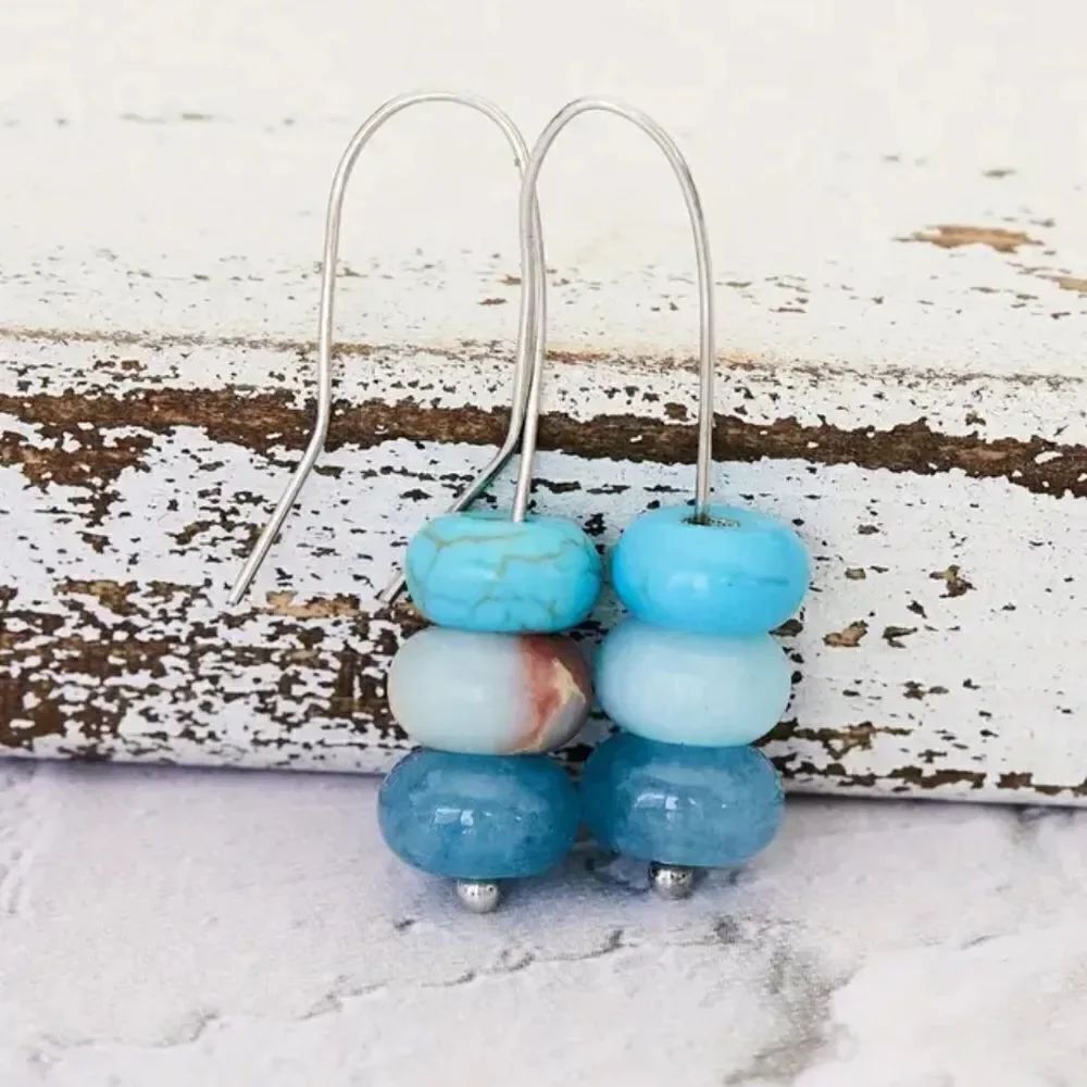 Bohemian blue earrings M131